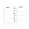 Pocket Wish List Planner Insert Refill, 3.2 x 4.7 inches,