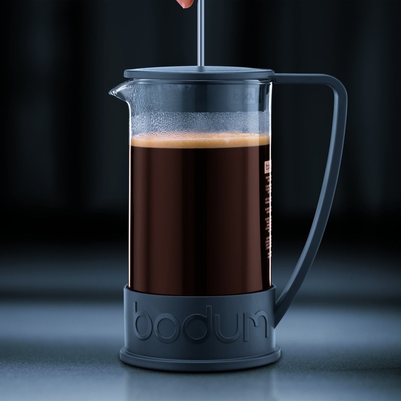 Bodum 51oz Brazil French Press Coffee Maker, High-Heat Borosilicate Glass,