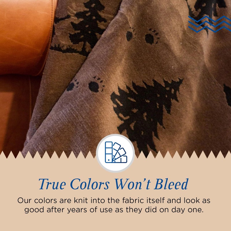 Denali Ultimate Comfort Rustic Throw Blanket with Lightweight Microplush Acrylic