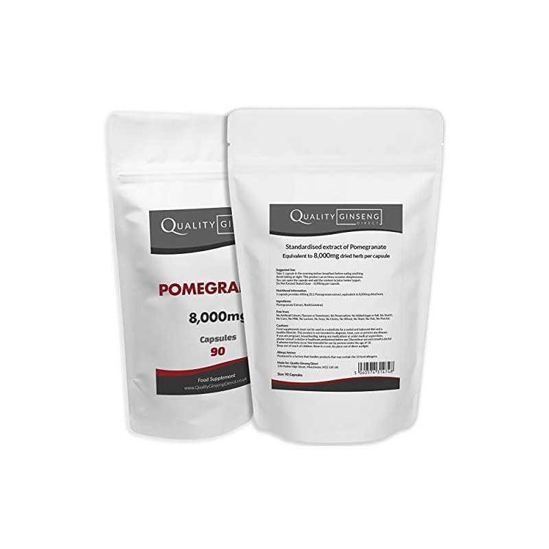 Pomegranate | 8,000mg Capsules | Powerful Formula (90 Capsules)