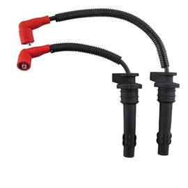 Ignition Coil Spark Plug Caps and Wires (Pair) – Fits Polaris RZR 900/1000, Turbo, RS1, and ACE 900 – Replacement for OEM 4014295, 4017694