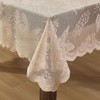 HLC.ME Butterfly Floral Lace Fabric Tablecloth, Lace Fabric Table Cloth