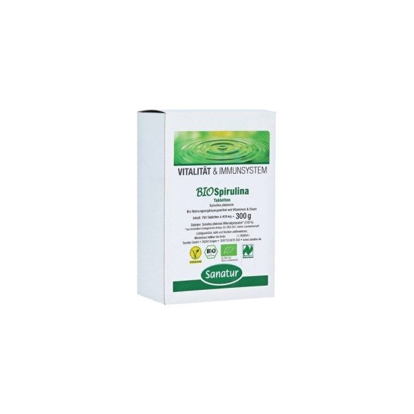 Biospirulina Microalgae 400 mg Tablets Refilling. 750 pcs
