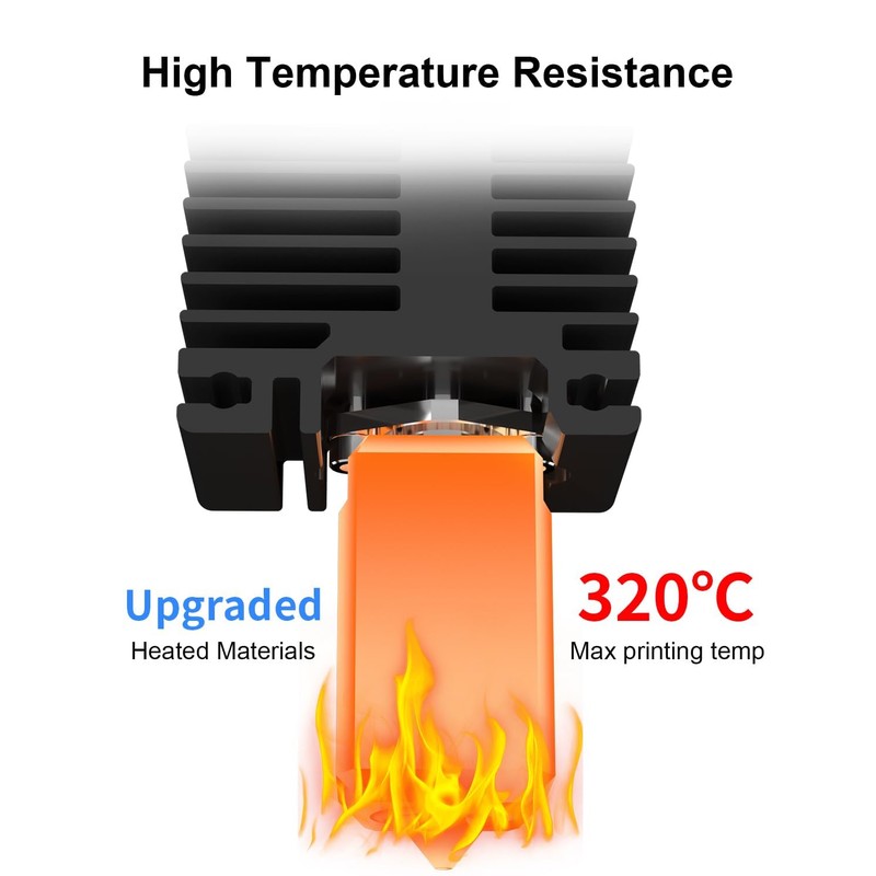 P1P P1S Hardened Steel Hotend Kit 0.2/0.4/0.6mm