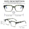 Hubeye 3 Pairs Retro Oversized Large Frame Anti-blue Glasses Men