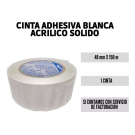 Navitek 6 Cintas Adhesiva Blanca Diversos Colores Para Embalaje 150m
