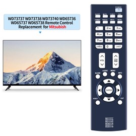 New WD-73737 WD-73738 WD-73740 WD-65736 WD-65737 WD-65738 Replacement Remote Control Compatible with Mitsubishi TV WD65733 WD65734 WD65735 WD65736 WD65737 WD65738 WD73737 WD73738 WD73740