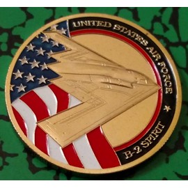 Air Force B-2 Spirit Stealth Fighter #77 Military Honor Challenge Coin