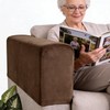 Velvet Recliner Cover for Sofa & Chair, 2PCS Khaki Stretchy