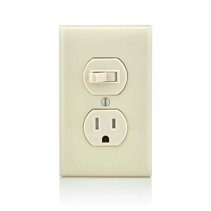 Leviton T5225-I Combination, 15 Amp, 120 Volt AC Toggle Switch,