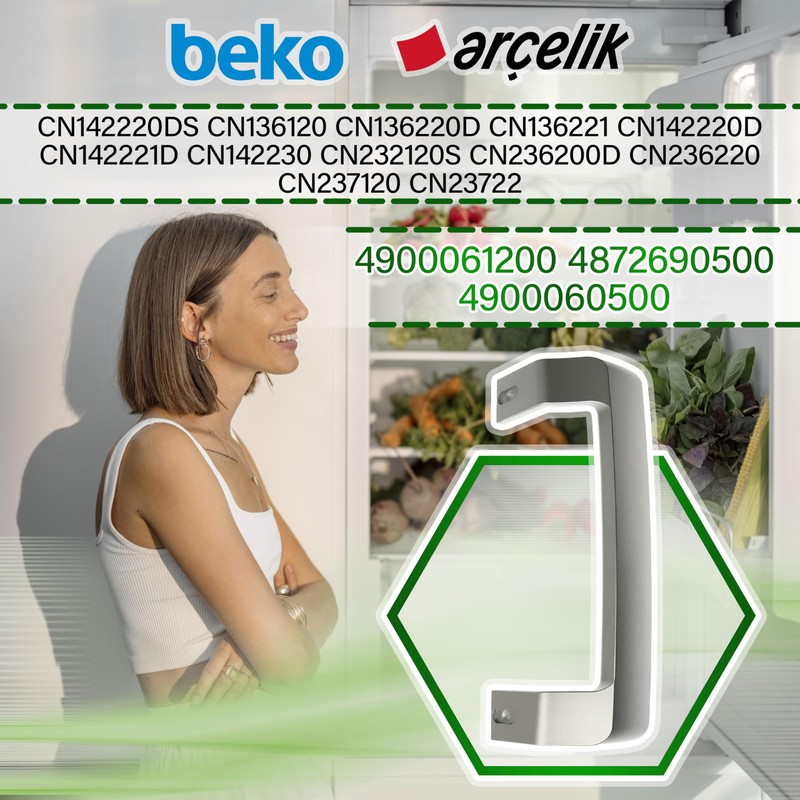 Refrigerator Handle 260 mm with Original Code 4900061200 4872690500 4900060500