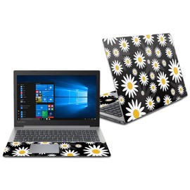 Mightyskins Skin Compatible with Lenovo Ideapad 330 15" (2018) - Daisies | Protective, Durable, and Unique Vinyl Decal Wrap Cover | Easy to Apply, Remove, and Change Styles | Made in The USA