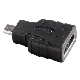 Hama Micro HDMI/HDMI - cable interface/gender adapters (Micro HDMI, HDMI, Male/Female, Black, 1920 x 1080 pixels)