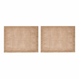 Mikasa Jute Placemats, Set of 2, Natural Placemats for Rustic Dining Tables, 35 x 45 cm, Non-Slip Placemats | Nature Design