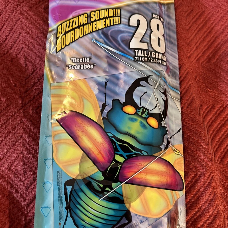 X Kites Kite Beetle 28in Buzzkite Poly W/Sound Effect SkyTails