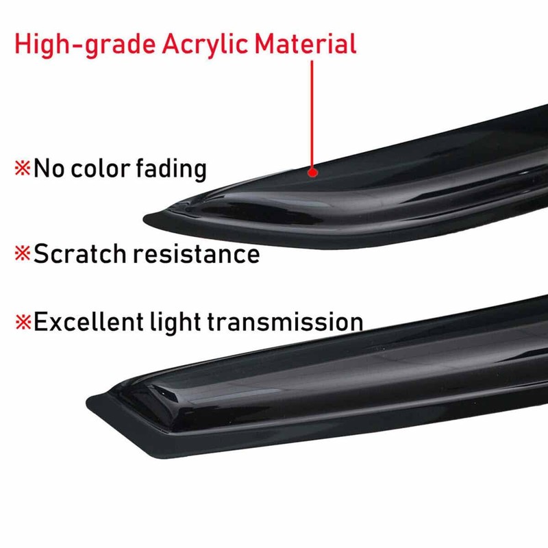 Window Visor Fit H0nda Civic Coupe 2-Door 2016 2017 2018