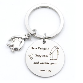 Aridantrp Penguin Gifts Penguin Keyring Penguin Keychain Inspirational Gifts For Women Penguin Lovers Positive Gifts For Women Girls Best Friend Bestie Bff Be A Penguin Stay Cool