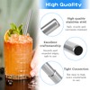 Set of 3 Stainless Steel Straws, Reusable Telescopic Straws, Portable