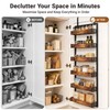 GUUKAR 6-Tier Over the Door Pantry Organizer, 2-in-1 Door Hanging