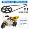 CMIYETO 25H Chain 136Links + 4Links + 68T Rear Sprocket