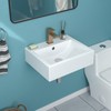 Wall Mount Bathroom Sink - Funmier 20x16 Inch Wall Mount