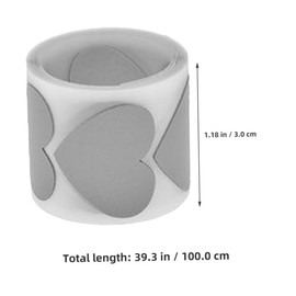 DOITOOL 1 Roll Reflective Heart Pattern Iron Heat Transfer Vinyl Film for Clothes Durable Material Easy Application with Household Iron Heat Press Machine Versatile Decorative Tape for