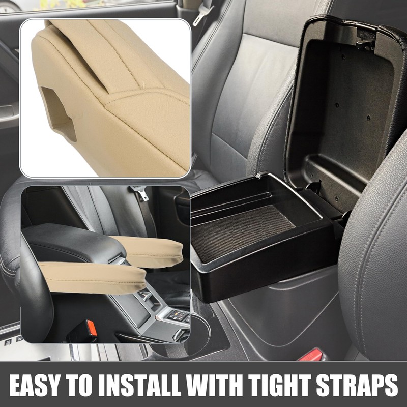 A ABSOPRO Car Armrest Covers Folding Armrest Covers Bucket Seat