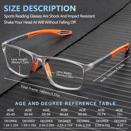 Lutonglenss TR90 Sports Style Reading Glasses for Men Anti-Slip 3 Pack Blue Light Blocking Readers With Spring Hinges Sturdy Rectangle Lightweight Flexible and Trendy Design +1.25