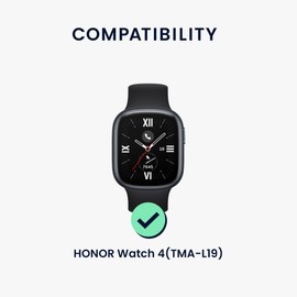 kwmobile 4 x Metal Adapters with 20 mm Band Width, Compatible with Honor Watch 4 (TMA-L19) Watch Strap, Smartwatch Bracelet Connection Adapter Set Made of Metal