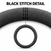 Suede Leather Steering Wheel Cover for Cars – Breathable Non-Slip