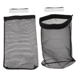 Outanaya Outdoor Dryer Vent Cover 2 Pack Lint Catcher Bags Nylon Fabric Lint Filtration Quick Install Black
