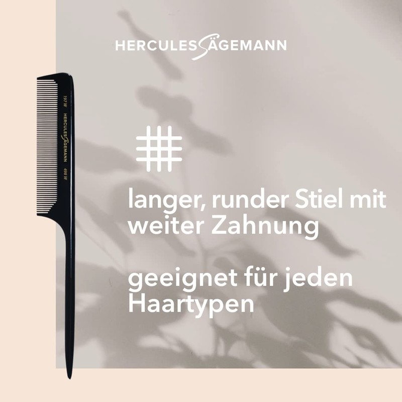 Hercules Sägemann NYH Stielkamm 197/W8.5 498/W, 1er Pack (1 x