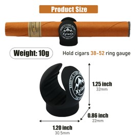 Xylanx Magnetic Cigar Holder for Golf Cart – Golf Cart Accessories, Premium Portable Silicone Cigar Clip with Built-in Magnet Fits 38–52 Ring Gauge, Perfect for Golfing, Fishing, Outdoor Adventures