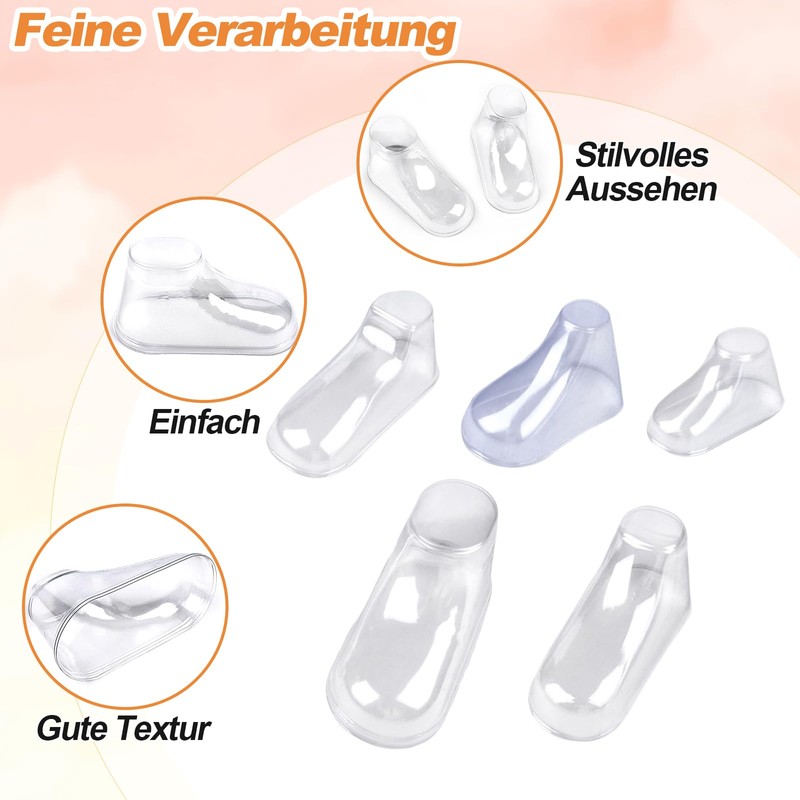 Baoblaze 10 x Transparent Baby Shoe Stretchers Portable Professional Boot