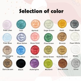 LICQIC Sealing Wax Beads Set, 300 Pcs Wax Seal Beads with 3 Pcs Tea Candles and 1 Pcs Wax Melting Spoon for Wax Stamp Sealing, Silver