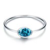 925 Sterling Silver Mother & Child Birthstone Stackable Ring Set