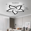 JAYMP 25.6" Flower Shaped Ceiling Light Dimmable Modern Ceiling Lamp