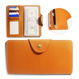 Sparkle Nook Money Organizer for Cash, Money Wallet Organizer for Cash, 6 Pocket Multipack Pouch, Money Envelopes for Cash, Cash Organizer for Budgeting, Cash Savings Organizer (Tan)