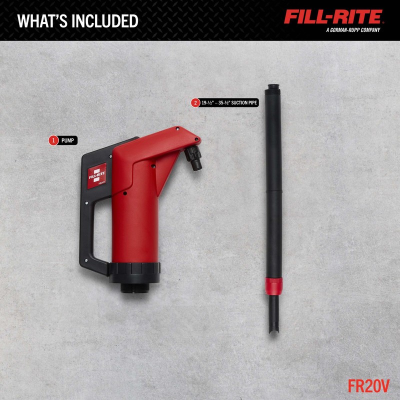 Fill-Rite FR20V Lever Operated Fuel & Oil Transfer Hand Pump