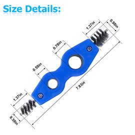 LKAHG Car Battery Terminal Cleaning Brush, 4 in 1 Anti-Rust Vehicle Battery Cleaner with Steel Wire, Battery Terminals Machine Parts Cleaning Tool, Universal Automotive Accessories