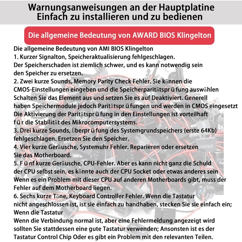 GERUI Pack of 20 PC Motherboard Internal Piezo Speakers BIOS