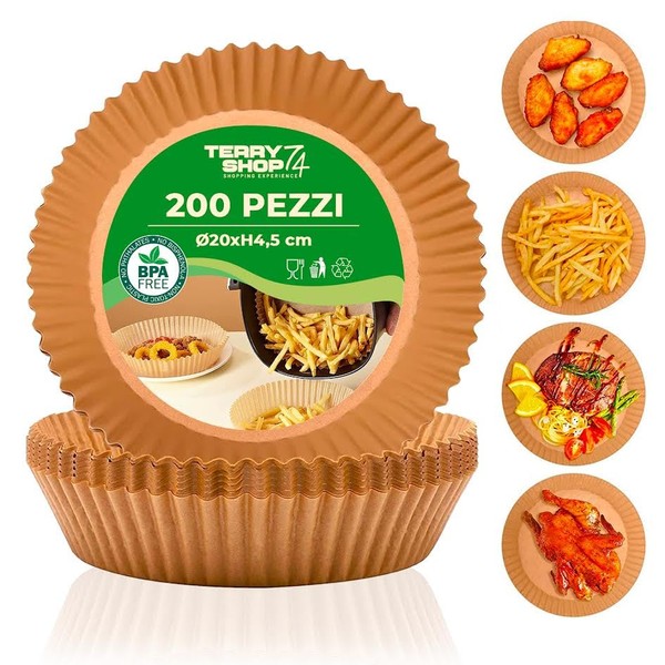 200 Units 16-20cm Round Air Fryer Baking Parchment Paper for