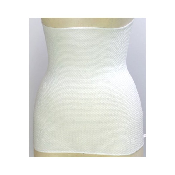 Summer, EM Waffle Stomach Wrap, For Summer, Warm, Stomach Wrap, Men's, Made in Japan (LL 31.5 - 40.9 inches (80 - 104 cm), Off White)