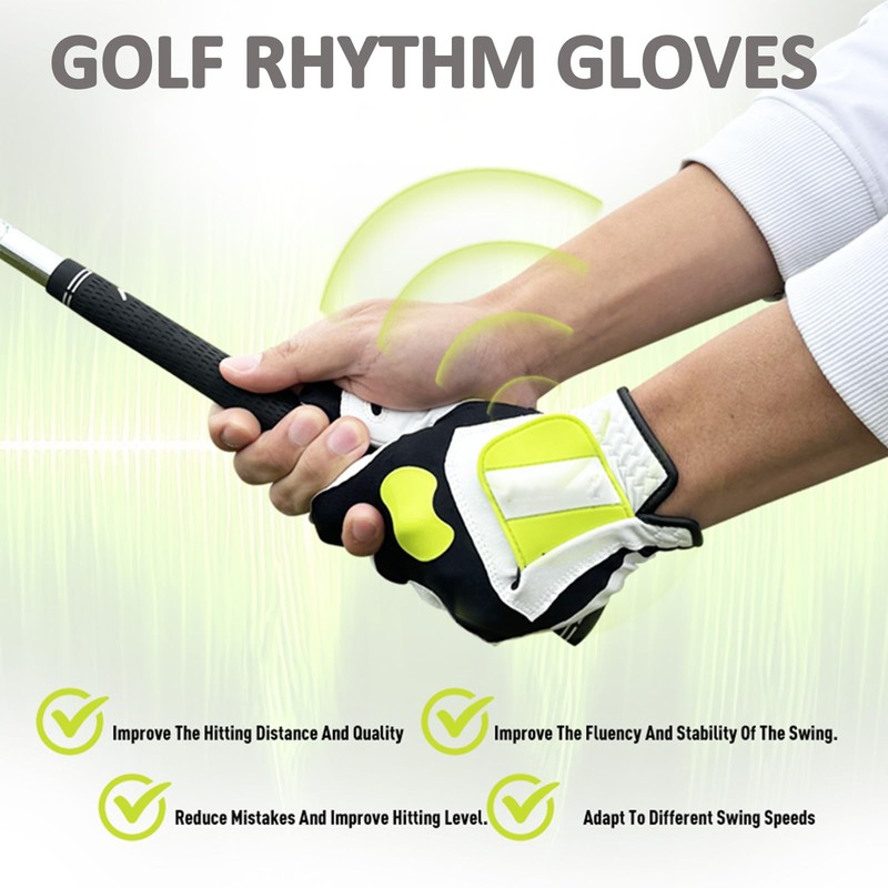 HPLSZCN Golf Gloves Men Golf Glove Left Handed Golfer Breathable