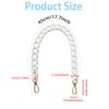 ZCLGOOD 17.7 Inch Acrylic Purse Chain Strap Decorative Replacement, Plastic