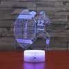 SUPERHONGJIHAO Night Light for Children, 3D Rugby LED Lamp with