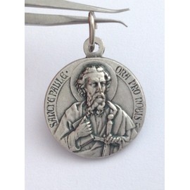 I G J Medalla de San Pablo el Apóstol - Medallas de los Santos Patronales, Metal