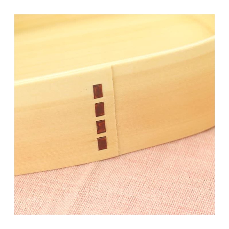 Bend wappa Lunch Box Square 1 Tier Natural CC Divider