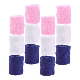 BIUDECO Elastic Wrist Wraps 12pcs Sports Wristband for Wrist Support Weightlifting Tennis Elbow Brace Soft Fabric for Teens Yoga Fitness