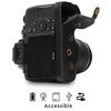 MegaGear MG1535 Nikon D3500 Ever Ready Kameratasche und Trageriemen, Leder,